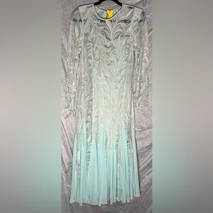 Miss Elliette Light Green Long Sleeve Dress